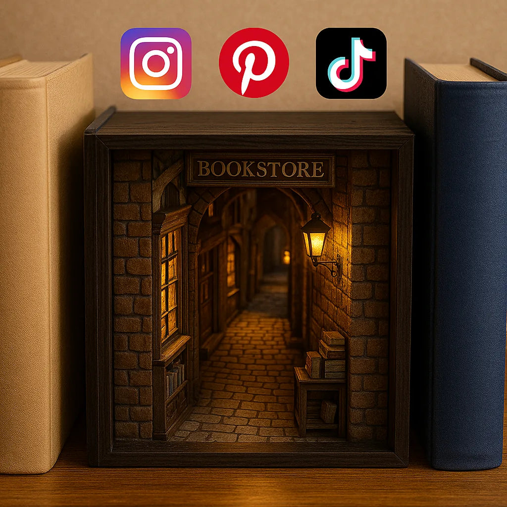 Book nook en tendance des réseaux sociaux